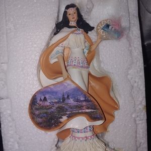 Thomas Kinkade days of peace from visions of the west collection figurine